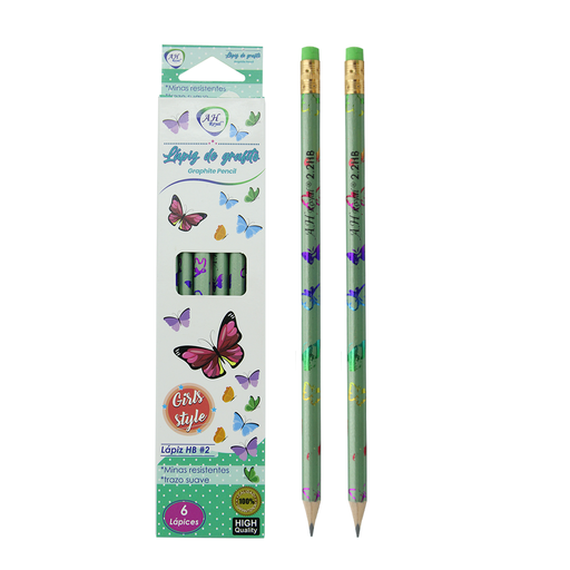 [PA4503] LAPIZ AH ROYAL MARIPOSA CAJA X 6 UND HB # 2.2 [PAC2512]