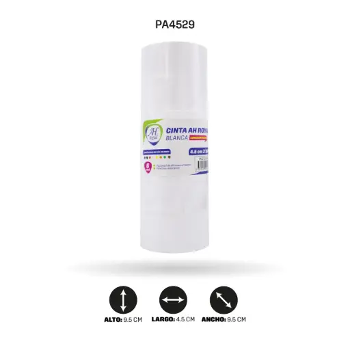 [PA4529] CINTA AH ROYAL BLANCA 4.5 cm x 36 mts (SET X 6 UND) [PAC2123-4529-PAC2123]