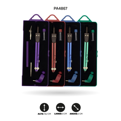 [PA4867] COMPÁS GRANDE EN BLISTER [PAC2192]