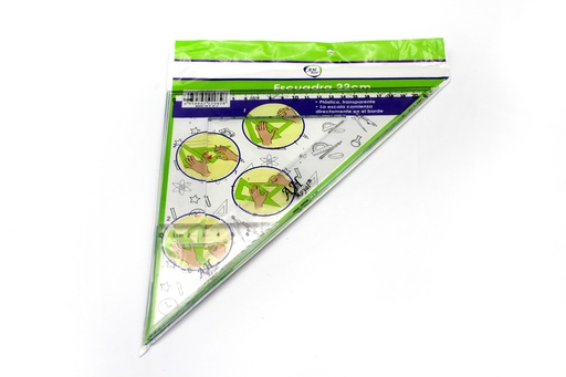 [PA4898] ESCUADRA AH ROYAL DE 21 CM 45º OBSEQUIO ESCUADRA DE 7CM [PAC2082-4898]