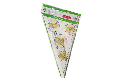 [PA4899] ESCUADRA AH ROYAL DE 31CM 60º OBSEQUIO ESCUADRA DE 10CM [PAC2083-4899]