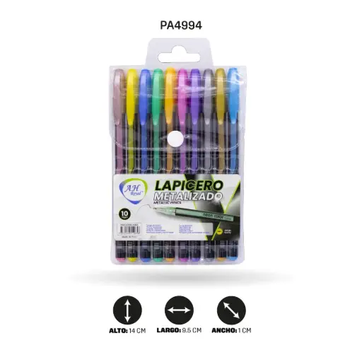 [PA4994] BOLIGRAFO AH ROYAL METALIZADO X10 [PAC2208]
