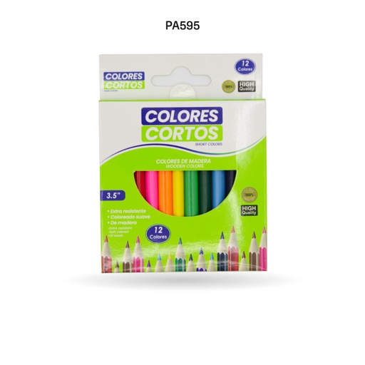 [PA595] COLOR CORTO MADERA CAJA X 480 UNDS [PAC2021-595]