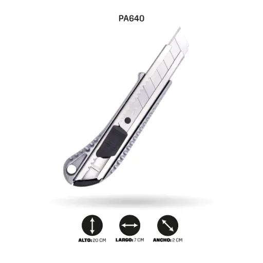 BISTURI AH ROYAL METALICO INDUSTRIAL EN BLISTER [PAC3284-64