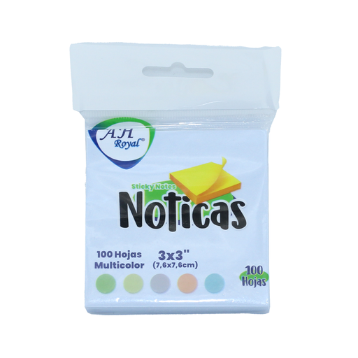 [PA647] NOTAS AH ROYAL PASTEL 3'X3' X 100 HOJAS [PAC90683]
