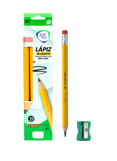 [PA648] LAPIZ AH ROYAL TRIANGULAR JUMBO 4.0 HB X10 UND [PAC2503]