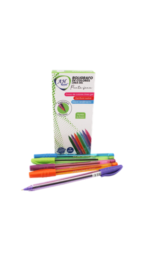 [PA728] BOLIGRAFO AH ROYAL LINEA GEL 1 MM TRIANGULAR COLORES SURTIDOS []