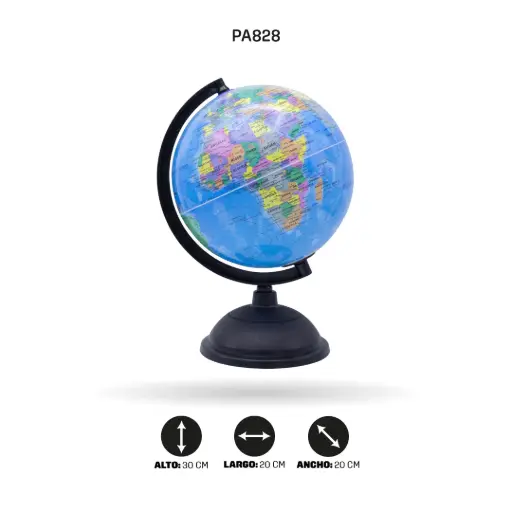 [PA828] GLOBO TERRAQUEO CON LUZ 20CM [PAC2196-828]