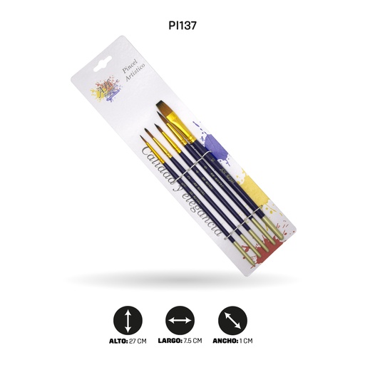 [PI137] PINCEL AH ROYAL JUEGO SURTIDO X5 [PAC20088-137]