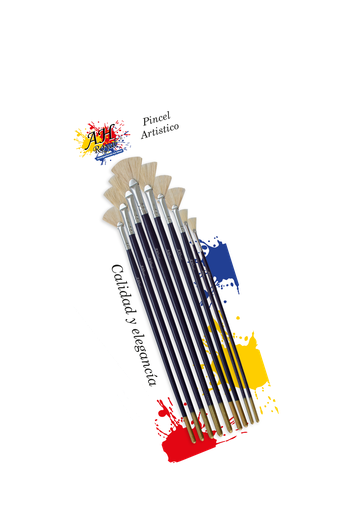 [PI25] PINCEL AH ROYAL JUEGO ABANICO CERDA X9  [PAC20722-25]