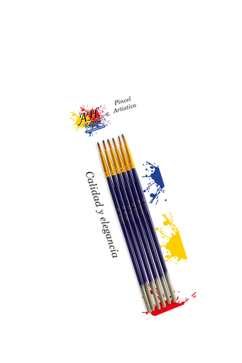 [PI333] PINCEL AH ROYAL JUEGO REDONDO DEL 1 AL 6  [PAC20075-333]