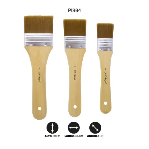 [PI364] BROCHA AH ROYAL PELO SINTETICO X3 [PAC2215-364]