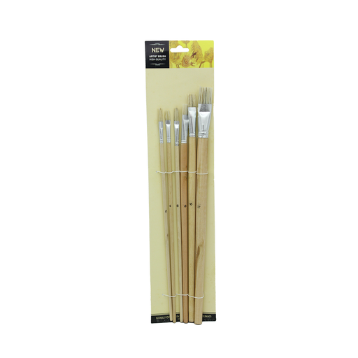[PI4189] PINCEL CHINO PLANO JUEGO DEL 2 AL 12 X6 [PAC70055-4189]