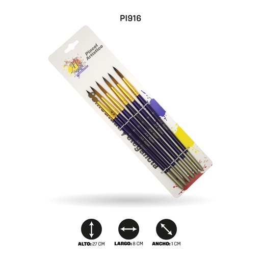 [PI916] PINCEL AH ROYAL REDONDO N°11 X6  [PAC20072-916]