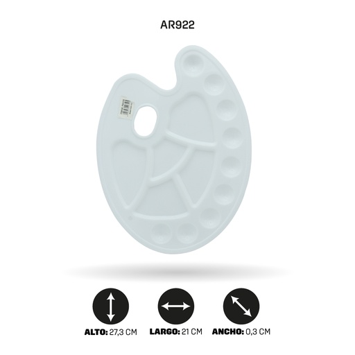 [AR922] PALETA OLEO BLANCA F0126 [PAC2752]