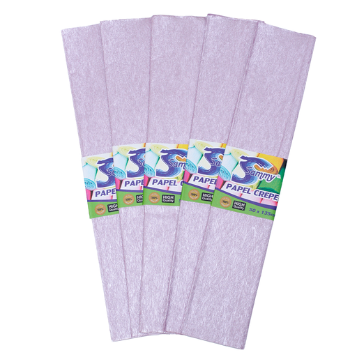 [PA3742] PAPEL CREPE  MORADO PERLADO  CAJA X 20 UNDS   [80-105]