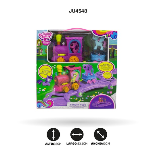 [JU4548] PISTA DE TREN PONY PARA NIÑAS CAJA X 24 UNDS  [88360]