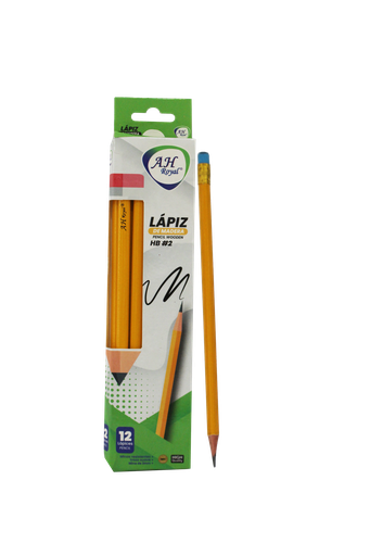 [PA2582] LAPIZ AH ROYAL AMARILLO HB2 (DISPLAY X 12) [PAC2016-2582]