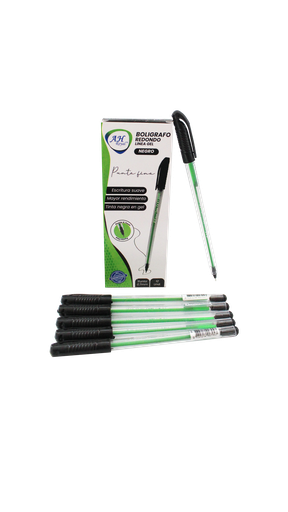 [PA2056U] BOLIGRAFO AH ROYAL LINEA GEL 0.7 REDONDO NEGRO [PAC2056]