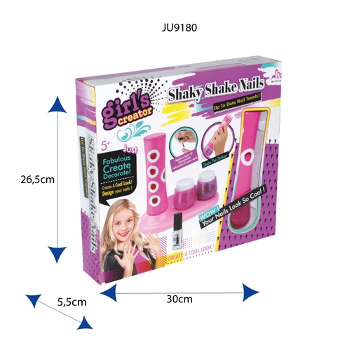 [JU9180] SET STICKER UÑAS MBK-323