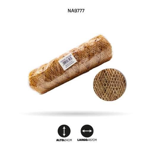 [NA9777] MALLA ESCARCHA ROSA DORADO - PAC3528 [PAC3528]