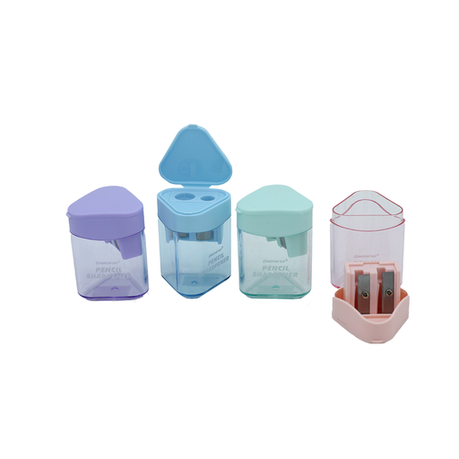 [PA9784] SACAPUNTA TRIANGULAR DOBLE DEPOSITO PASTEL 808 [PAC3216]