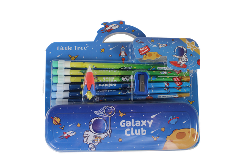 [PA9829] PA9829 JUEGO LAPICES CON CARTUCHERA METALICA BLISTER GP8001-E(2B)NIÑO Y NIÑA [PAC3085-9829]