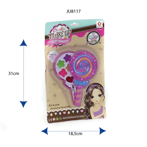 [JU8117] MAQUILLAJE ENCARTONADO PALETA DULCE [B8711-1]