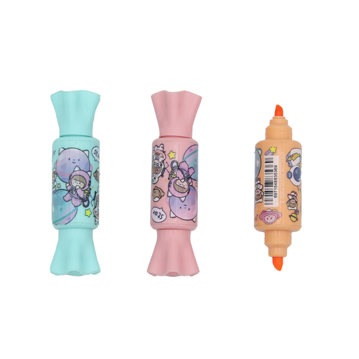 [PA9834] RESALTADOR DOBLE PUNTA REDONDA Y BISELADA X 6 UND E8806 PAC3145 [PAC3145]