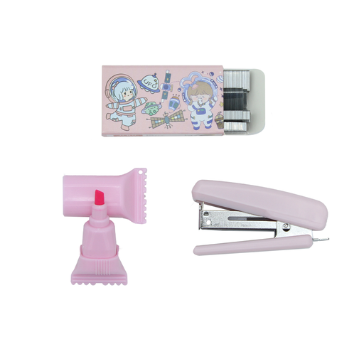 [PA9835] SET GRAPADORA+RESALTADOR+GANCHO E-017 [PAC3146] DISPLAY X 24