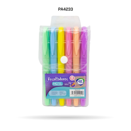 [PA4233] RESALTADOR AH ROYAL PASTEL SET X 6 UNDS (PAC3579) [PAC3579]