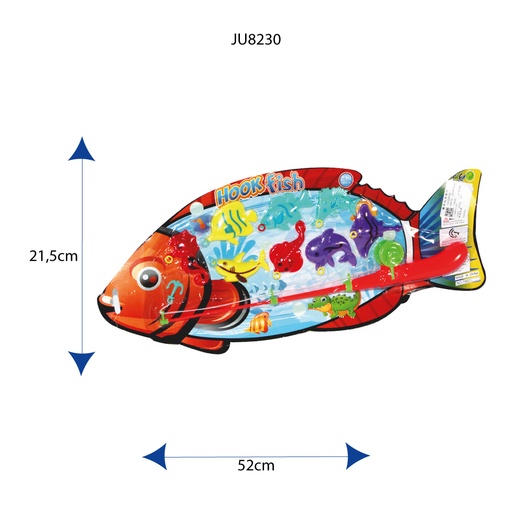 [JU8230] JUEGOS DE PESCA ENCARTONADO FIGURA DE PESCADO [7902]
