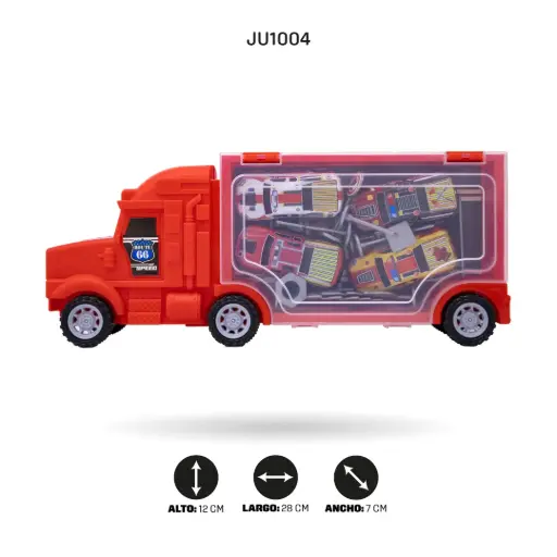 [JU1004] CAMIÓN DE RETROCESO CONTENEDOR BOMBEROS [ABL887-2]