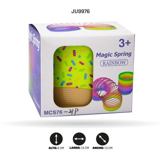 [JU9976] RESORTE SLINKY ARCOÍRIS [MCS76-21P]