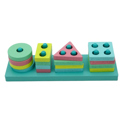 [JU10013] 8707 DIDACTICO LINEAL FIGURAS GEOMETRICAS COLORES PASTEL [1970-149]