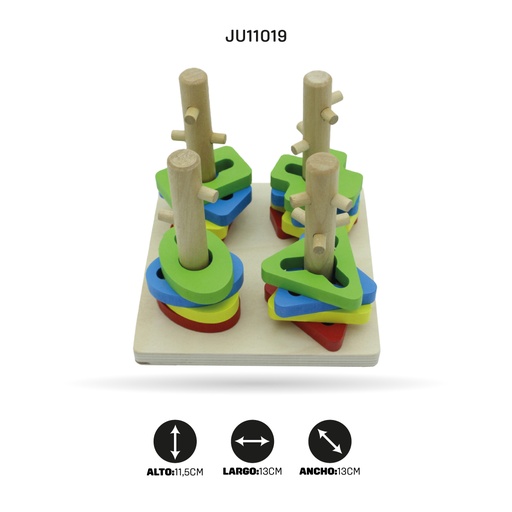[JU11019] MINI DIDACTICO CUATRO POSTES [1970-153]