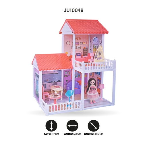 [JU10048] CASA DE MUÑECAS CON ACCESORIOS  [907-1]