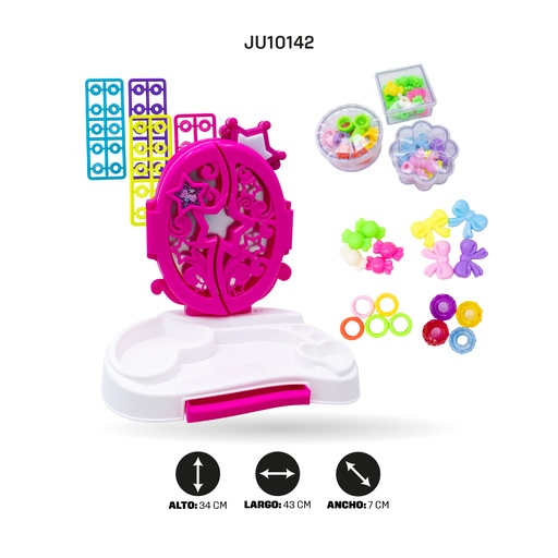 [JU10142] JUEGO DE TOCADOR CON ACCESORIOS [KL4084]