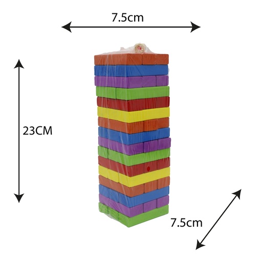 [JU10305] JENGA GRANDE  DE COLORES. [1970-119]