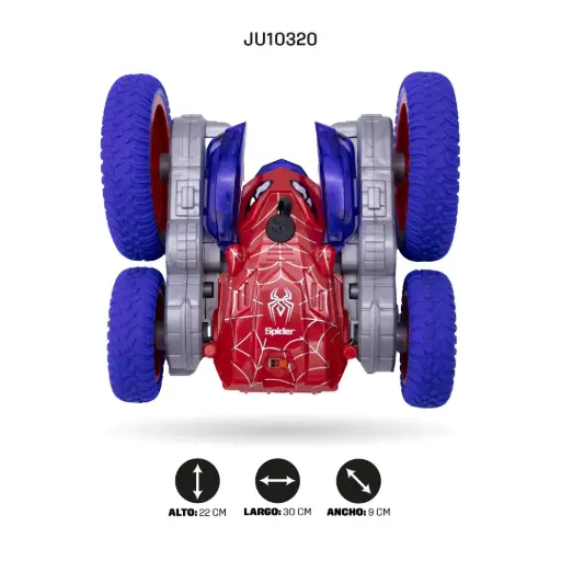 [JU10320] CARRO HOMBRE ARAÑA DE ACROBACIAS CON RADIOCONTROL USB [DH666-80]