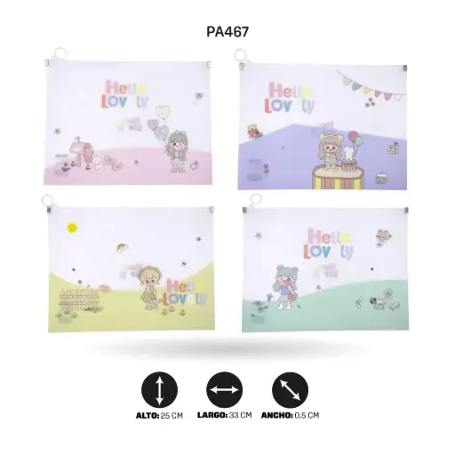 [PA467] SOBRE HERMETICO A4 PLASTICA ESTAMPADA 1899 [PAC3131-467]