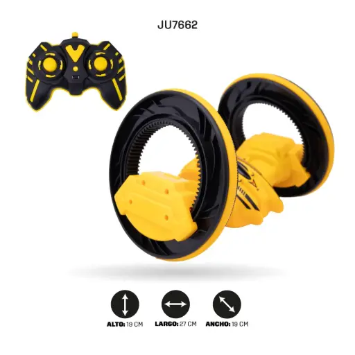 [JU7662] CARRO ACROBÁTICO RADIO CONTROL, CON CABLE USB [HS007-3C]