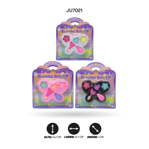 [JU7021] SET DE MAQUILLAJE TIPO MARIPOSA [111-11]