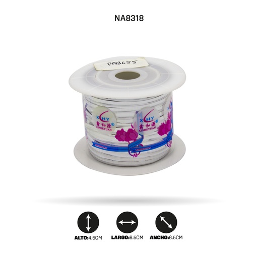 [NA8318] ALAMBRE DE COLORES 50 YARD (45M) PLATEADO [PAC3655]