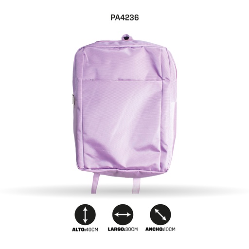 [PA4236] MALETIN  EJECUTIVO NACIONAL LILA (TELA HTR)