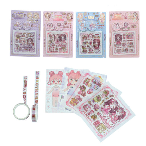 [PA374] SET STICKER +CINTA PQT X 24 UND [PAC3119]