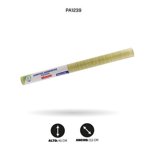 [PA1239] PAPEL CONTAC AH ROYAL MADERA DE 3 mts x 45 cms [PAC3537-1239]