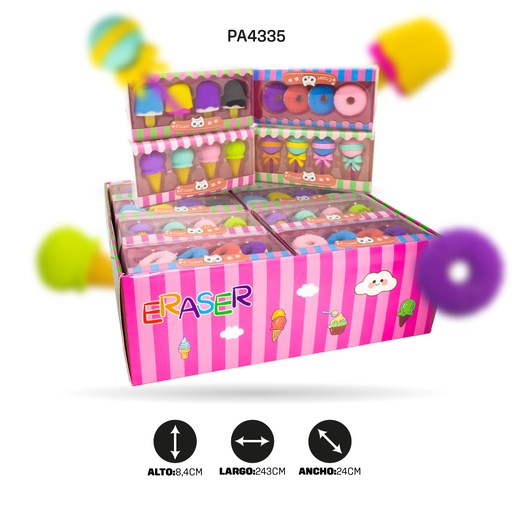 [PA4335] BORRADOR POSTRE DE HELADO DONA PALETA X 24 UND ER-810 [PAC3204]