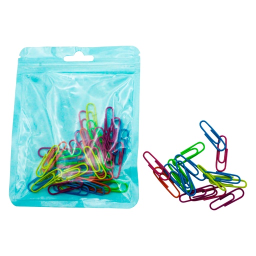 [PA2081] CLIP DE PAPEL COLORES NEON BLISTER 28MM [PAC3544]