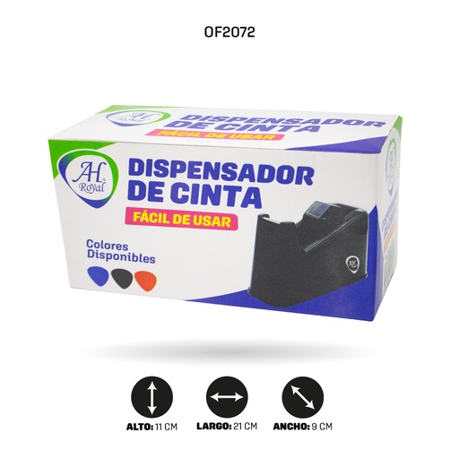 [OF2072] DISPENSADOR DE CINTA AHROYAL GRANDE T20031 [PAC3534]